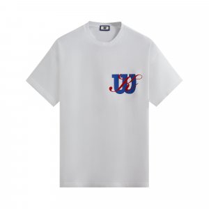 Винтажная футболка большого размера с логотипом For Wilson, цвет Белый Kith