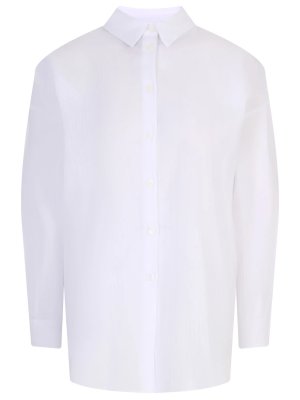 Рубашка хлопковая ALESSANDRO GHERARDI. Цвет: белый