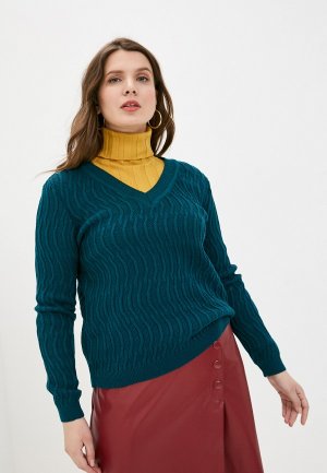 Пуловер Iglena. Цвет: бирюзовый