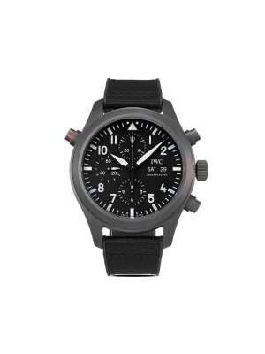 Наручные часы Pilots Watch Chronograph Top Gun Ceratanium SIHH 2019 pre-owned 44 мм 2021-го года IWC Schaffhausen. Цвет: черный