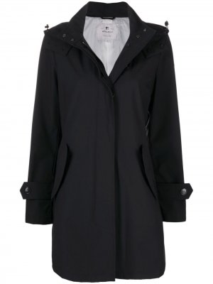 Пальто на молнии с капюшоном Woolrich. Цвет: черный