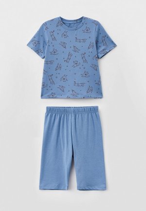 Пижама Sela. Цвет: голубой