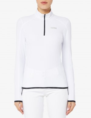 Термоэластичная лыжная рубашка с половинной молнией , белый Colmar