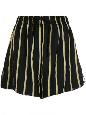 Striped wide shorts Uma | Raquel Davidowicz. Цвет: чёрный
