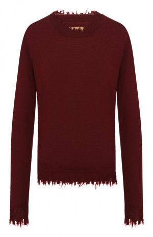 Кашемировый пуловер Uma Wang. Цвет: бордовый