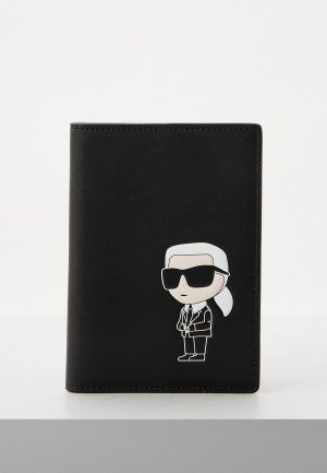 Обложка для паспорта Karl Lagerfeld. Цвет: черный