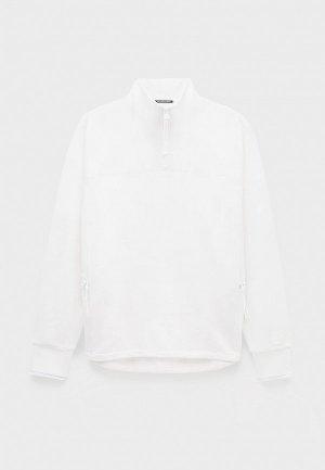 Олимпийка C.P. Company metropolis series stretch fleece reverse zipped sweatshirt white. Цвет: белый