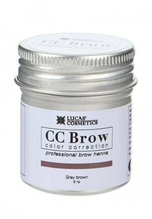 Хна для бровей CC Brow в баночке (серо-коричневый), 5 гр. Цвет: коричневый