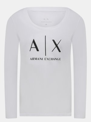 Лонгсливы Armani Exchange. Цвет: белый