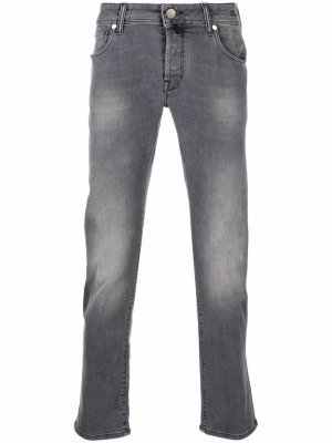 Узкие джинсы Incotex. Цвет: серый