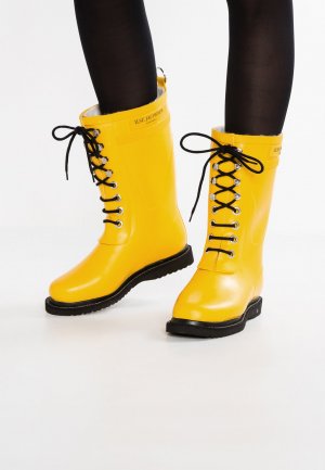 Резиновые сапоги со шнурками, желтый Ilse Jacobsen