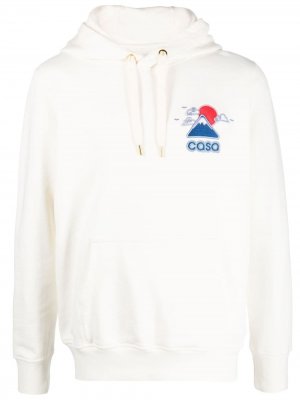 Logo-embroidered hoodie Casablanca. Цвет: белый