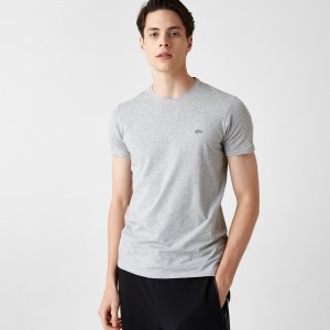 Футболки Мужская футболка Slim Fit Lacoste. Цвет: серый