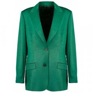 Пиджак, средней длины, размер 36, зеленый Frenken. Цвет: зеленый