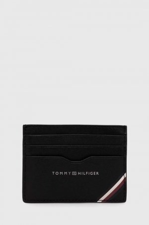 Кожаный футляр для карт , черный Tommy Hilfiger