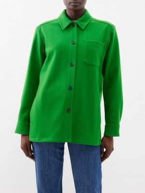 Куртка darlene из смесового фетра , зеленый A.P.C.