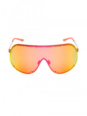 Овальные солнцезащитные очки Shield 80MM , оранжевый Rick Owens