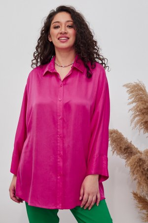 Рубашка туника Eliseeva Olesya. Цвет: розовый