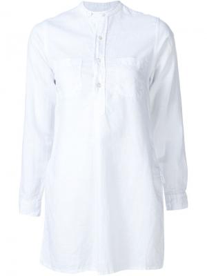Рубашка с накладными карманами Engineered Garments. Цвет: белый