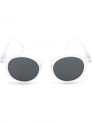 Солнцезащитные очки в круглой оправе See Concept. Цвет: белый