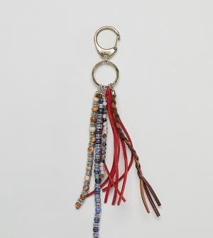 Брелок для ключей с бусинами и кисточками inspired эксклюзивно ASOS Reclaimed Vintage. Цвет: мульти