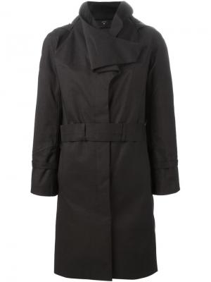 Пальто с широким воротником Norwegian Rain. Цвет: чёрный