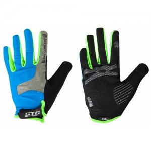 Велосипедные перчатки X98254 p.XS STG. Цвет: черный/серый/синий