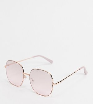 Розовые солнцезащитные очки oversized в стиле 70-х -Розовый New Look