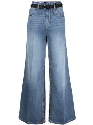 Широкие джинсы Emporio Armani. Цвет: синий