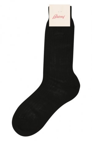 Носки из хлопка и шелка Brioni. Цвет: синий