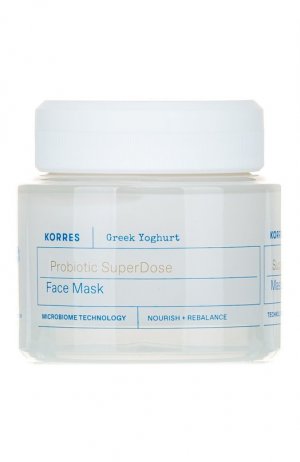 Маска для лица с пробиотиками и йогуртом (100ml) Korres. Цвет: бесцветный