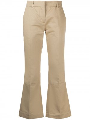 Укороченные брюки со вставками Marni. Цвет: бежевый