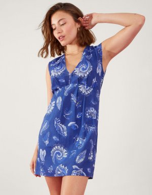 Платье-туника с пейсли , синий Accessorize