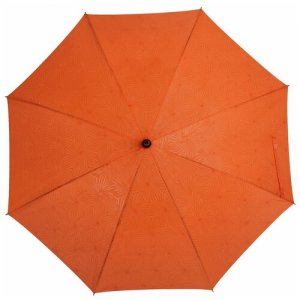Зонт-трость Magic с проявляющимся цветочным рисунком, оранжевый Gifts