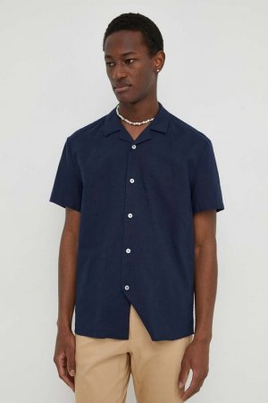 Рубашка из смесового льна , темно-синий Bruuns Bazaar