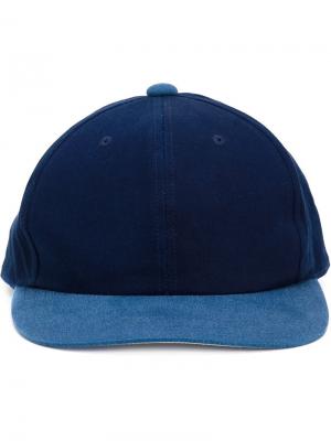 Двухцветная кепка Blue Japan. Цвет: синий