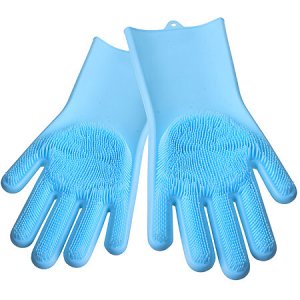 Перчатки MayerBoch. Цвет: голубой