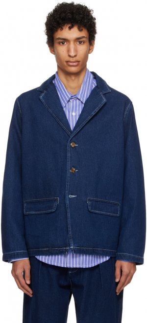 Джинсовая куртка Hewitt цвета индиго 'Pop' Pop Trading Company