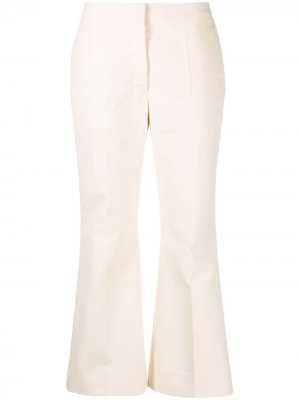 Расклешенные брюки Jil Sander. Цвет: бежевый