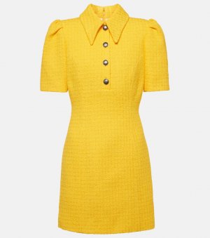 Твидовое мини-платье , желтый Alessandra Rich