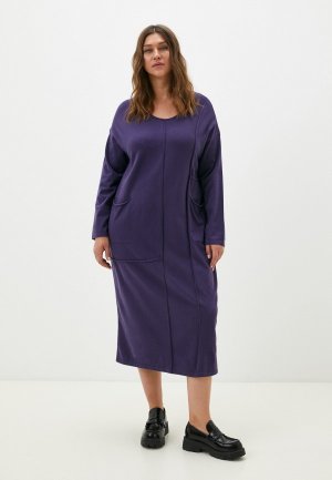 Платье Naturaxl. Цвет: фиолетовый