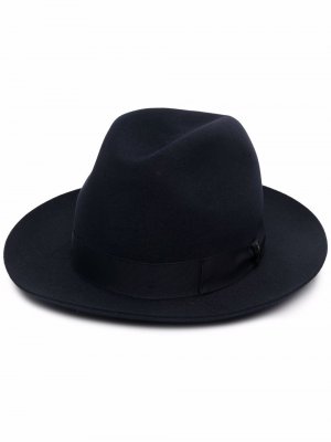 Шляпа-федора Borsalino. Цвет: синий