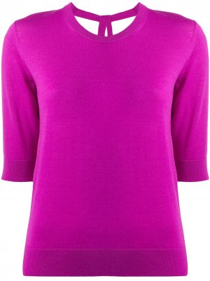 Пуловер с рукавами три четверти и завязками на спине Dorothee Schumacher. Цвет: фиолетовый