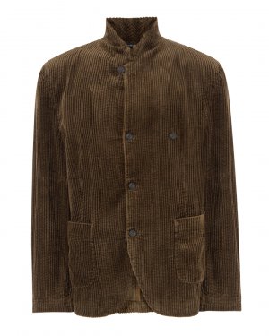 Вельветовый пиджак Hannes Roether. Цвет: тем.зеленый