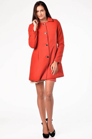 Короткое пальто Isabel Queen. Цвет: оранжевый