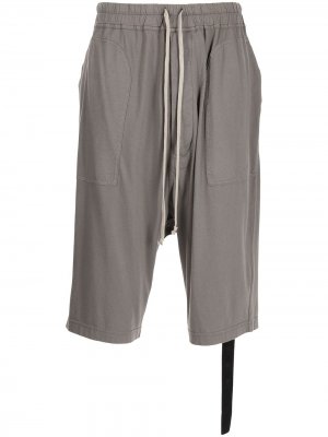 Спортивные шорты с низким шаговым швом Rick Owens DRKSHDW. Цвет: серый