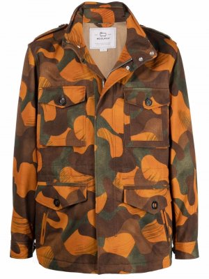 Camouflage-print jacket Woolrich. Цвет: оранжевый