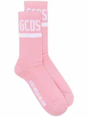 Носки с вышитым логотипом Gcds. Цвет: розовый