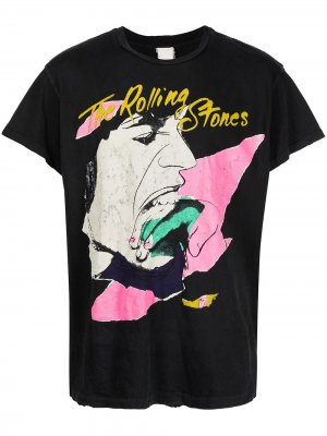 Футболка Rolling Stones с принтом Madeworn. Цвет: черный