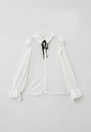 Блуза Sela School collection. Цвет: белый